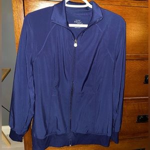 Navy blue Infiniti scrub jacket